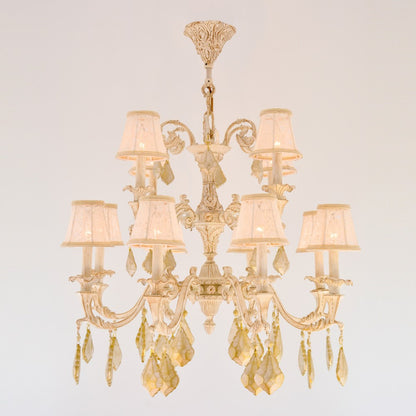 Tree Crown 12 Lights Whitey Chandelier