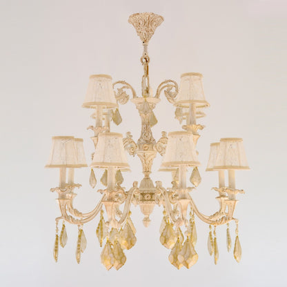 Tree Crown 12 Lights Whitey Chandelier