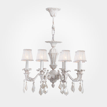 Crown Chandelier, 8 Lights, Aluminum, 68×85cm - Whitey