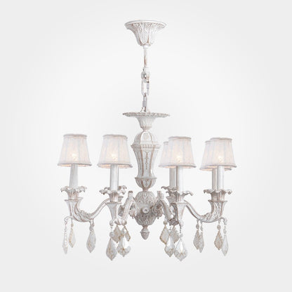 Crown Chandelier, 8 Lights, Aluminum, 68×85cm - Whitey