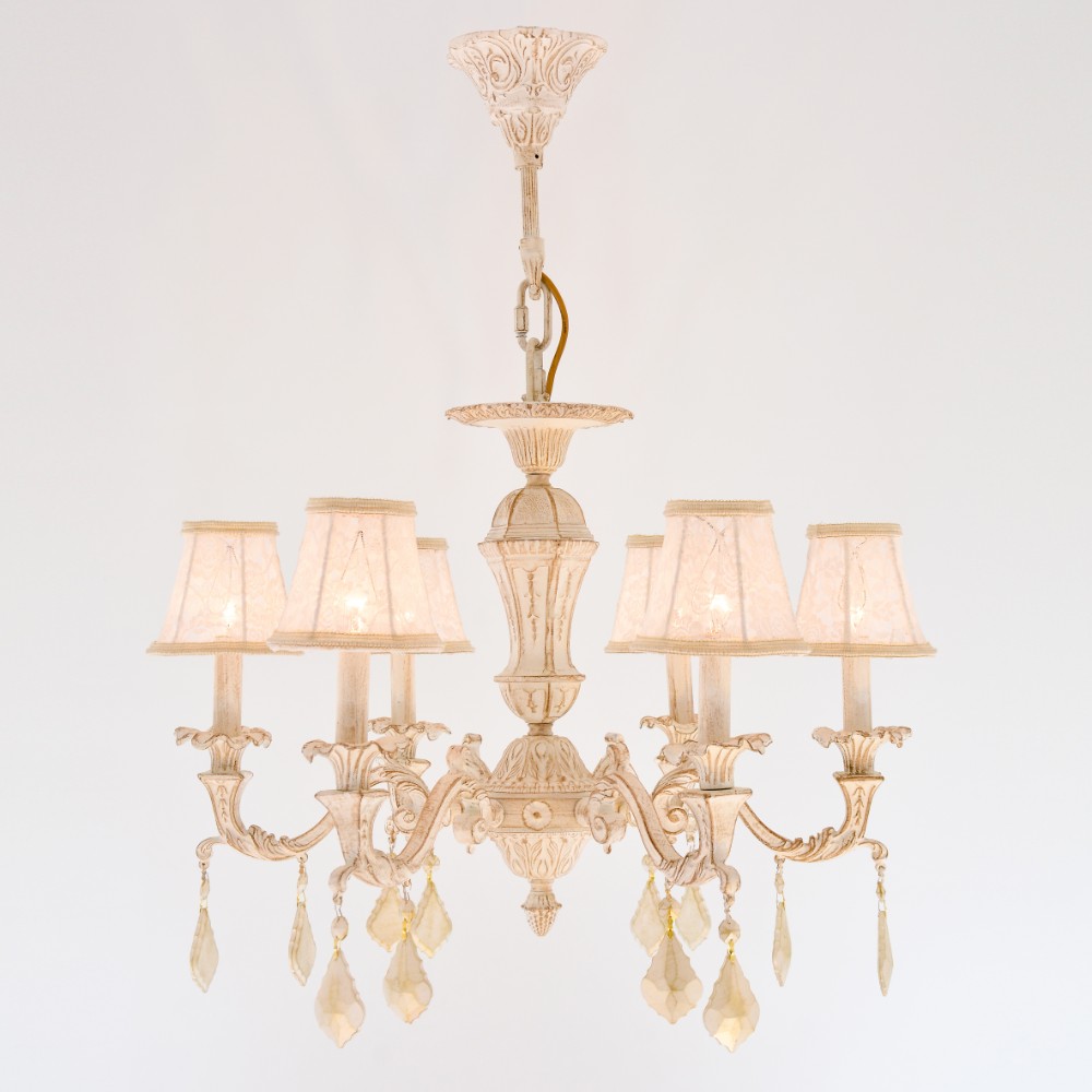 Snow 6 Lights Whitey Chandelier