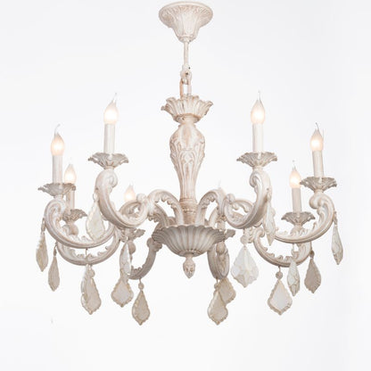 Bern Chandelier, 8 Lights, Aluminum, 80×80cm - Whitey