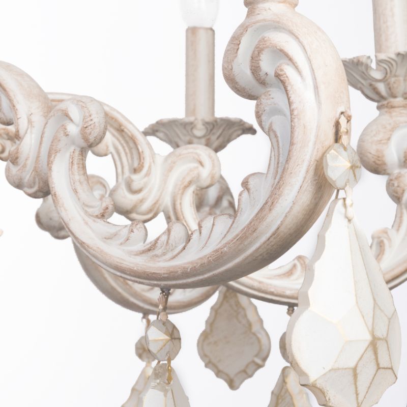 Bern Chandelier, 8 Lights, Aluminum, 80×80cm - Whitey