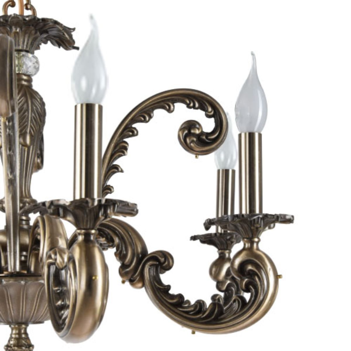 Bern Chandelier, 8 Lights, Copper, 70×85cm - Bronze