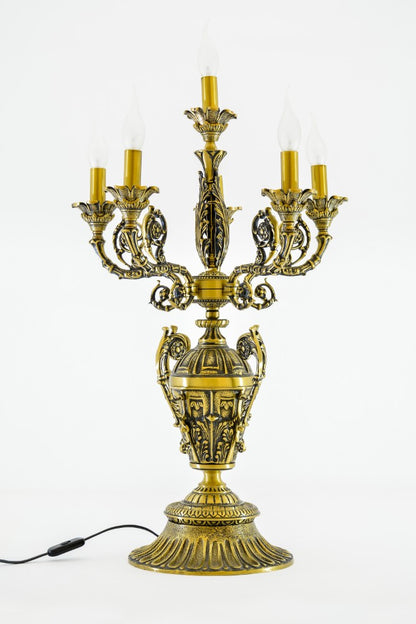 Candlestick 6 Lights FB Italian bronze
