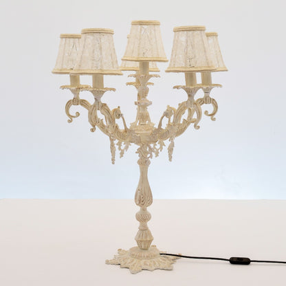 Versaille 6 Lights Whitey Candlestick