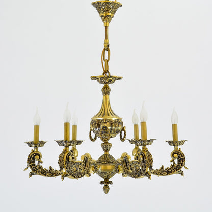 نجفة باليرمو بستة لمبة برونزية