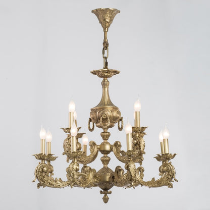 نجفة باليرمو العتيقة ذات 12 لمبة