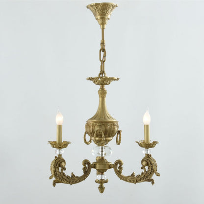 نجفة باليرمو، 3 مصابيح، نحاس، 45×93 سم - عتيقة