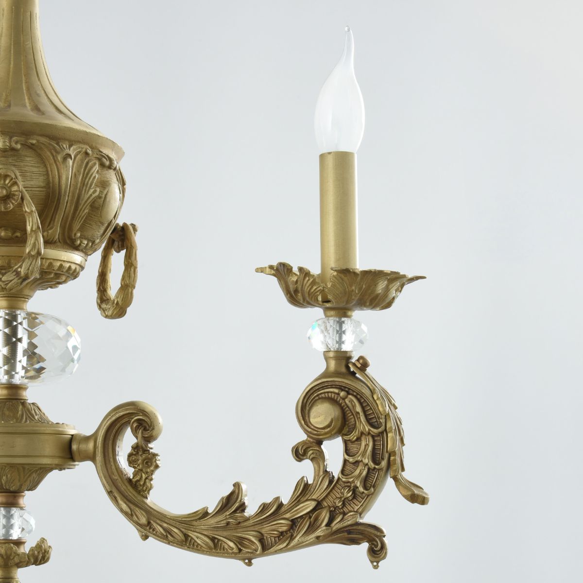 نجفة باليرمو، 3 مصابيح، نحاس، 45×93 سم - عتيقة