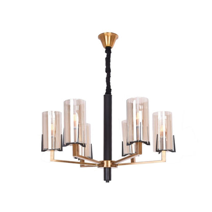 نجفة باتينو الذهبية بستة لمبة