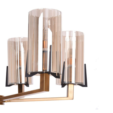 نجفة باتينو الذهبية بستة لمبة