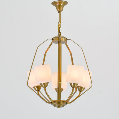 Katina chandelier, 5 lamps - Oxide