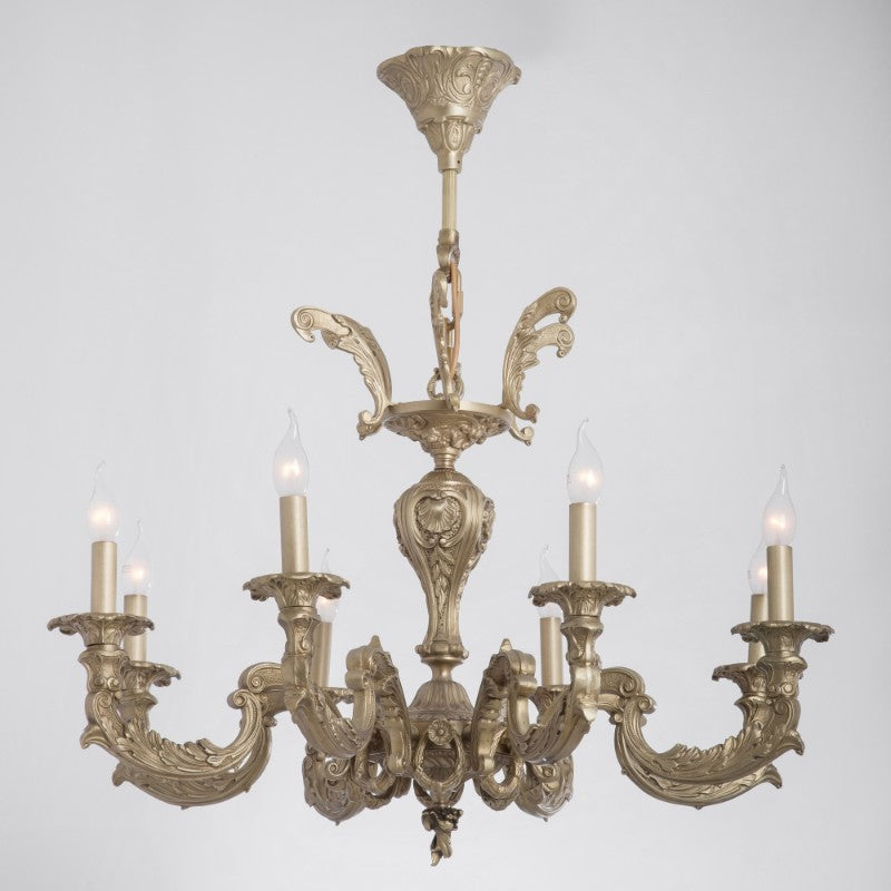 Sevilla Chandelier, 8 Lights, Copper, 84×84cm - Antique