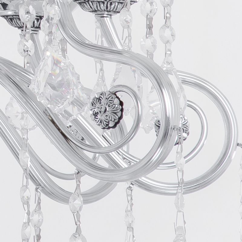 Ankara 10 bulbs chrome chandelier