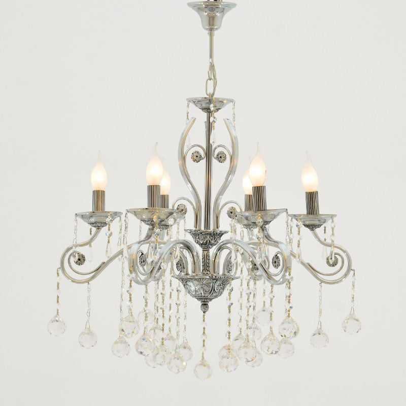 نجفة أنقرة بستة لمبة من الكروم