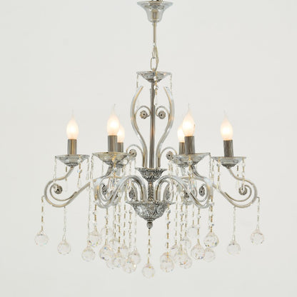 نجفة أنقرة بستة لمبة من الكروم