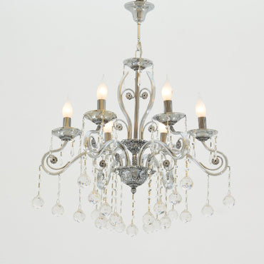 Ankara 6 Lights Chrome Chandelier