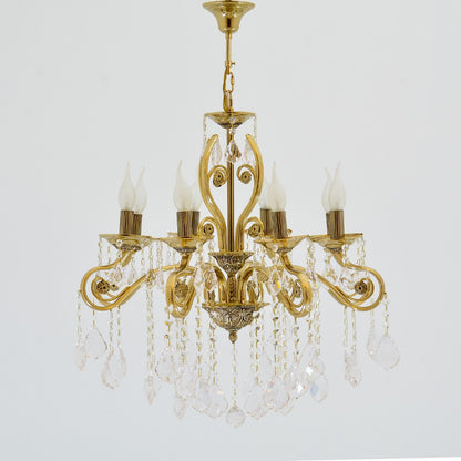 Ankara Chandelier, 8 Lights, Metal, 65×85cm - Solitaire Gold