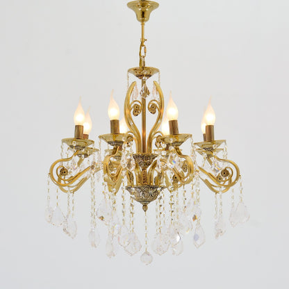 Ankara Chandelier, 8 Lights, Metal, 65×85cm - Solitaire Gold