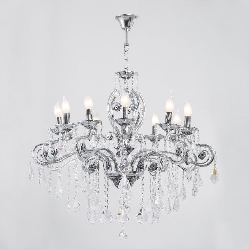 Istanbul Chrome 12 Lights Chandelier