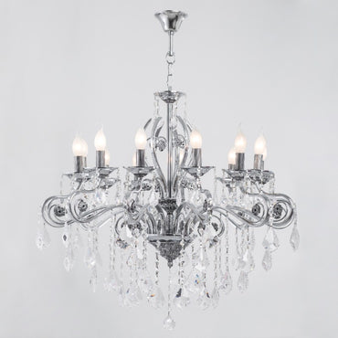 Istanbul Chrome 12 Lights Chandelier
