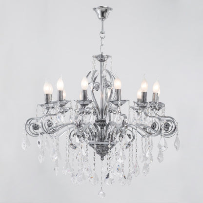 Istanbul Chrome 12 Lights Chandelier