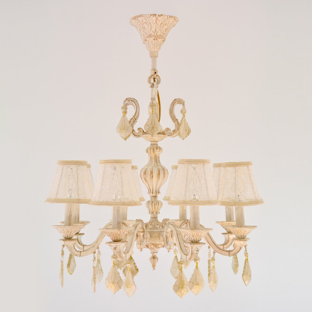 Amsterdam 8 Lights Whitey Chandelier