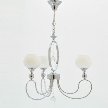 Amanda 3 Lights Chrome Chandelier