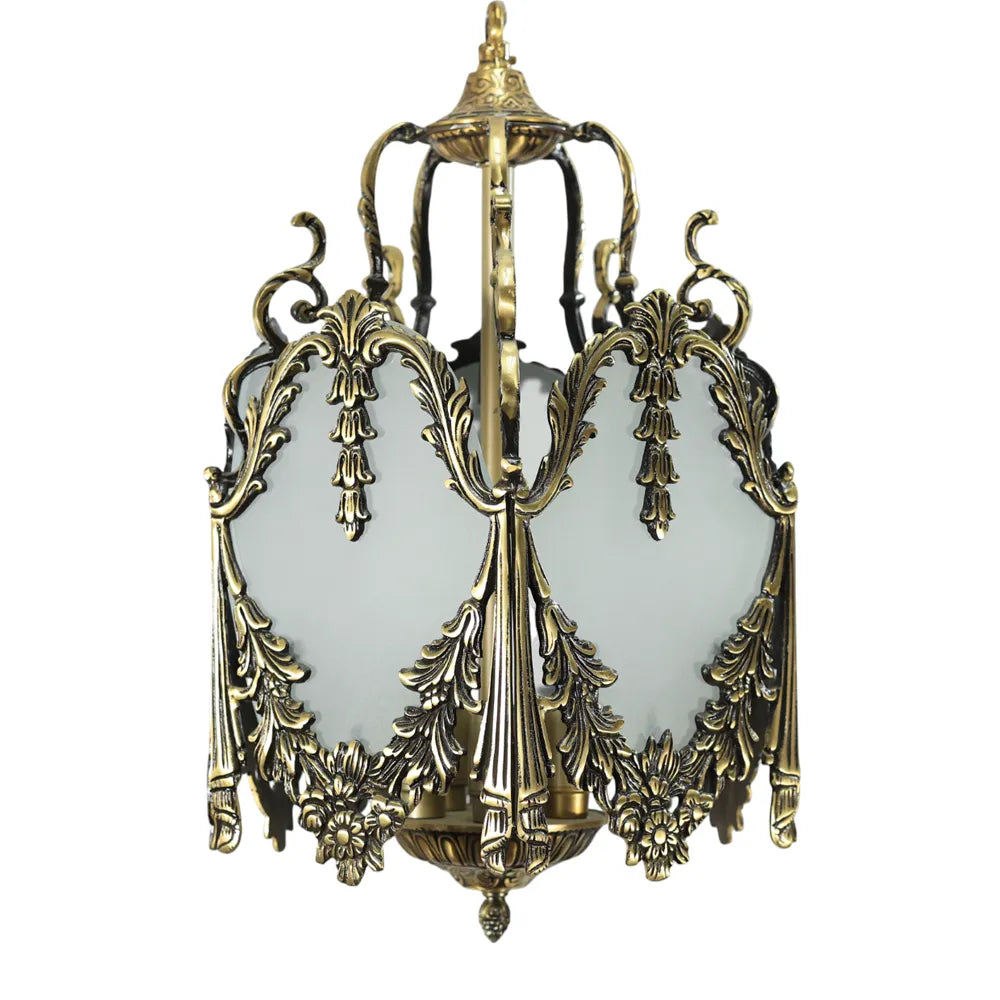 Italian bronze five-pointed lantern