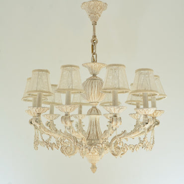 Melody 10 bulbs Chandelier Whitey