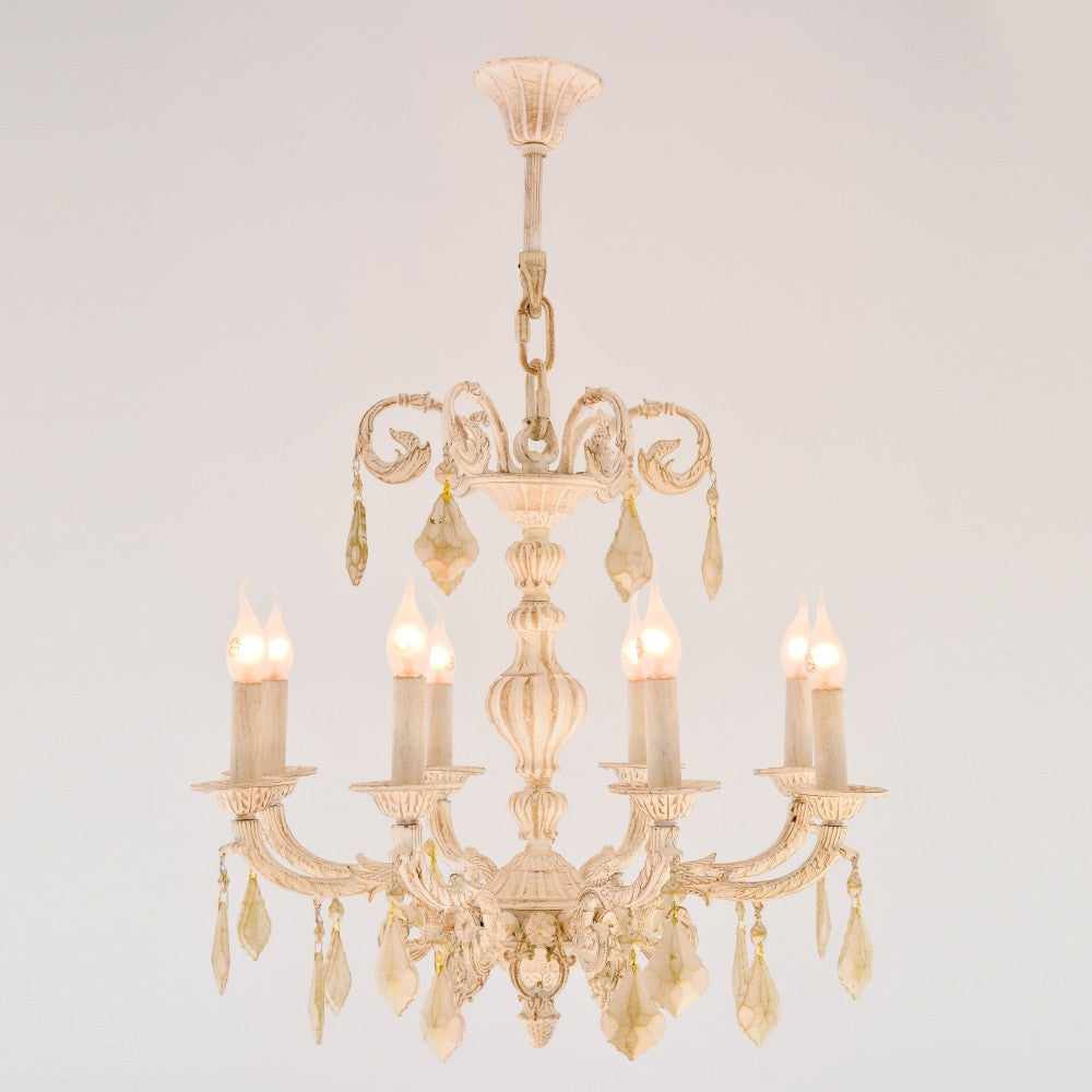 Andalusia 8 Lights Whitey Chandelier