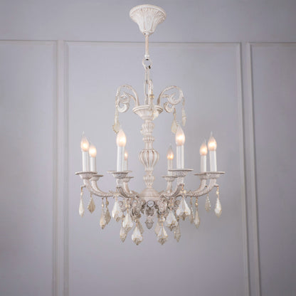 Andalusia Chandelier, 8 Lights, Aluminum, 57×90cm - Whitey