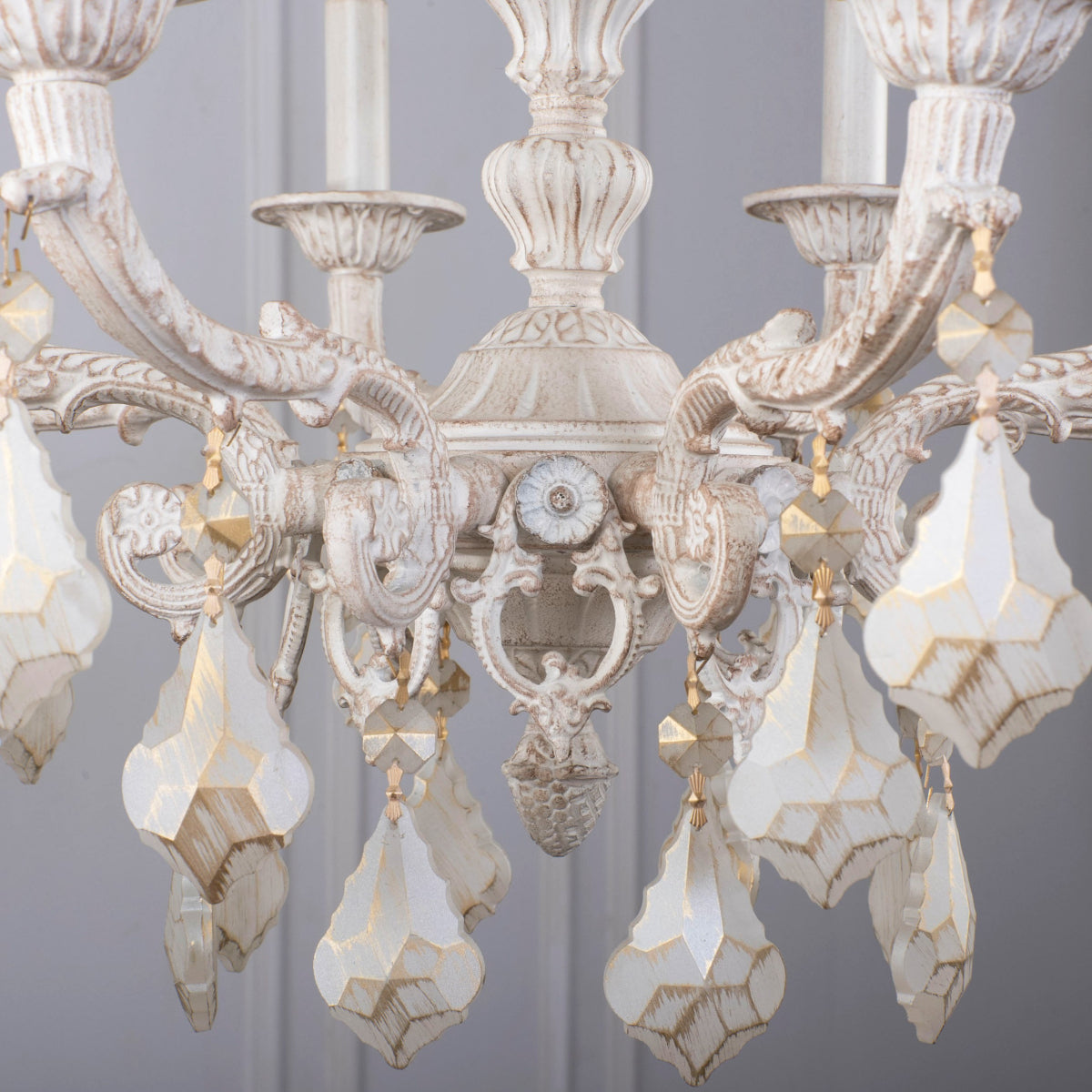 Andalusia Chandelier, 8 Lights, Aluminum, 57×90cm - Whitey