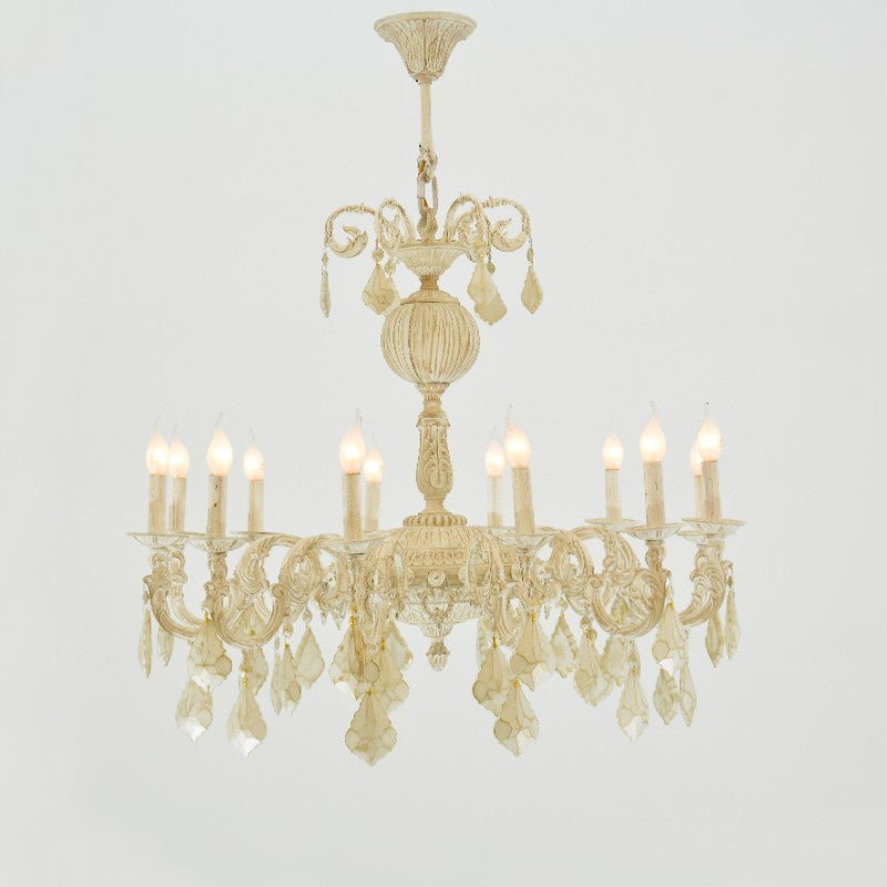 S Globe 12 Lights Whitey Chandelier S