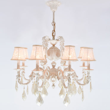 Cuba Chandelier, 8 Lights, Aluminum, 75×55cm - Whitey