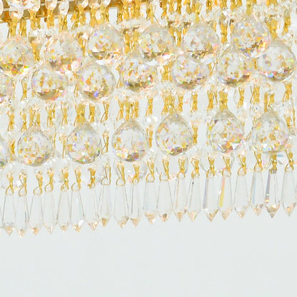 Shadow Chandelier, 12 Lights, Metal, 40×70cm - Solitaire Gold