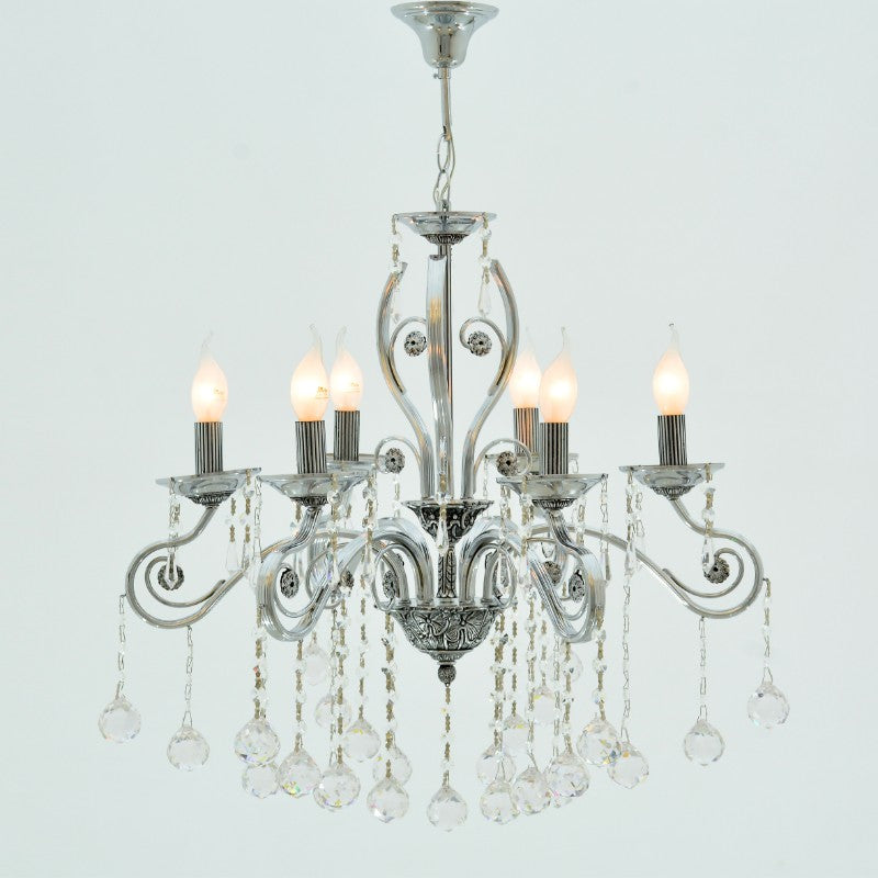 Ankara 6 Lights Chrome Chandelier