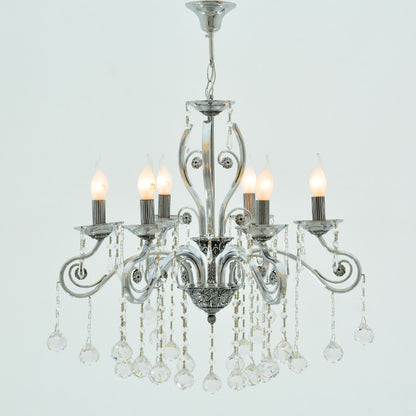 Ankara 6 Lights Chrome Chandelier