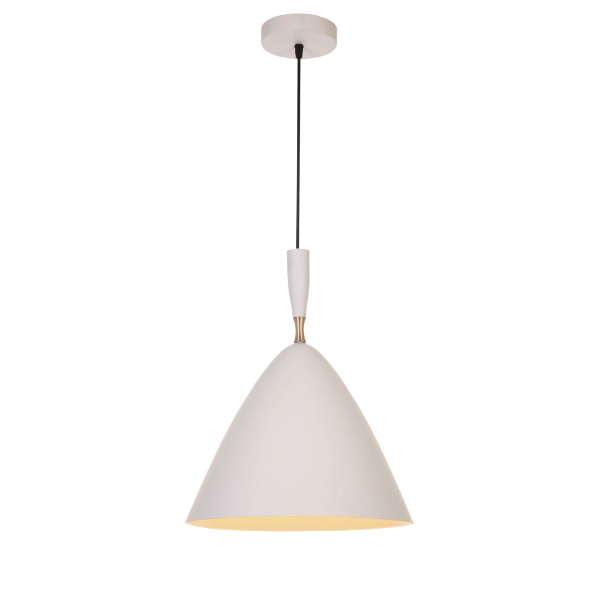 Lubeen 1 Light White Pendant