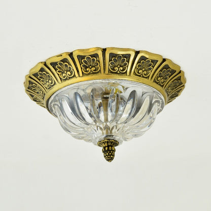 Flush Lights Small Italian Bronze Jerusalem Crown