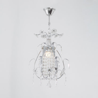 Crystal Rose Chrome 1 Light Pendant