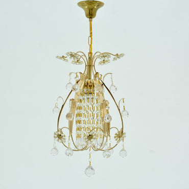 Crystal Rose Gold 1 Light Pendant