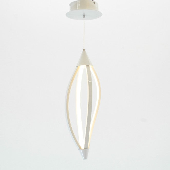 Fydra 1 Lights White Pendant