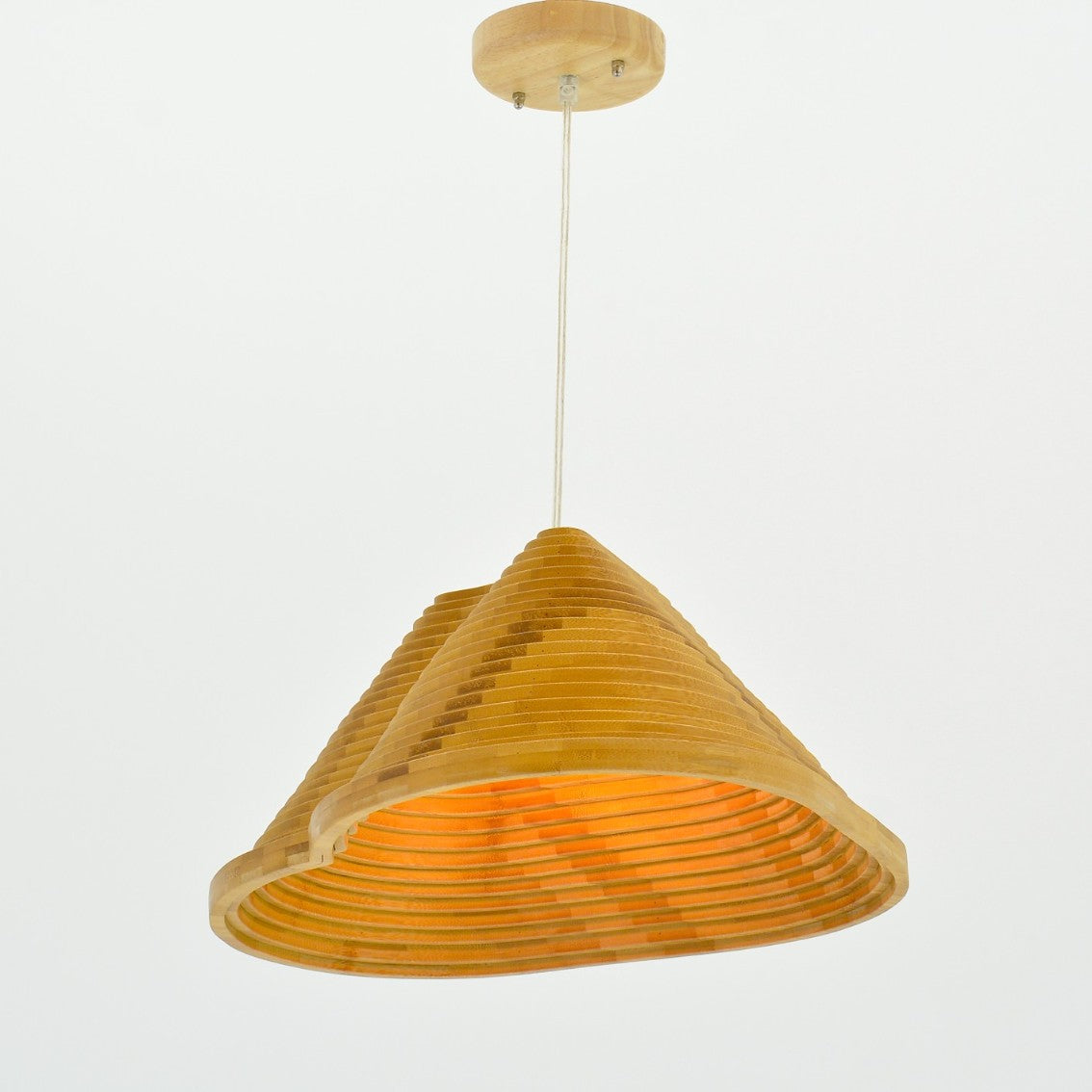 Shakila 1 Lights Wood Brown Pendant