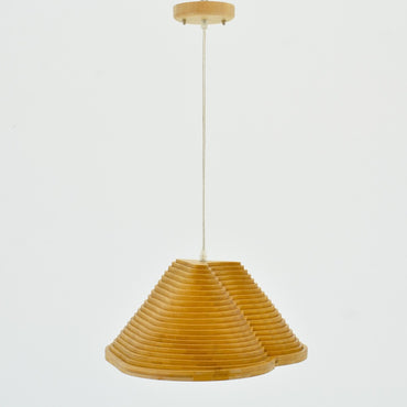 Shakila 1 Lights Wood Brown Pendant