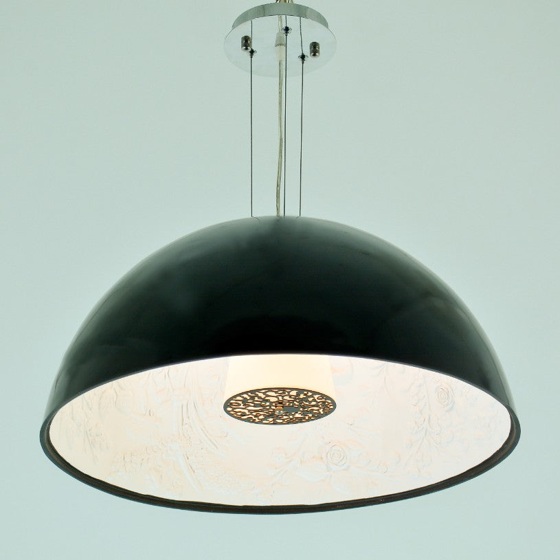 نجفة تيجان، 1 لمبة، ريزن، 60×58 سم أسود من قنديل مصر - Tegan Chandelier, 1 Light, Resin, 60×58cm, Black|Kandil Egypt