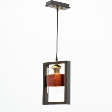 Frame 1 Light Wood Brown Pendant