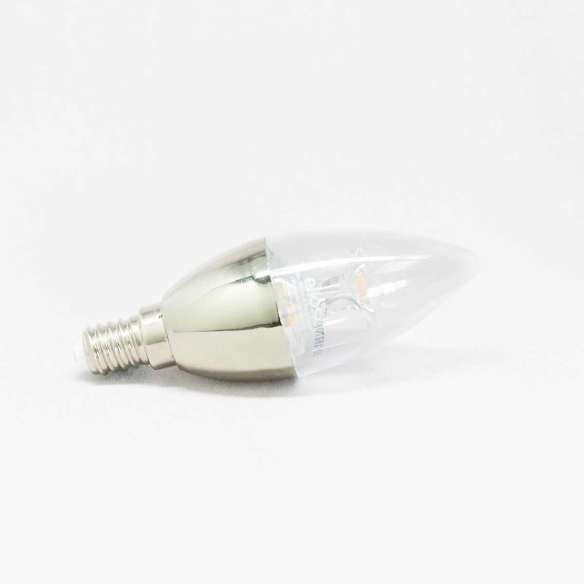 Elios LED With lens candle Bulb Silver base Warm light