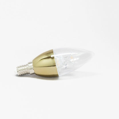 Elios LED With lens candle Bulb Golden base Warm light